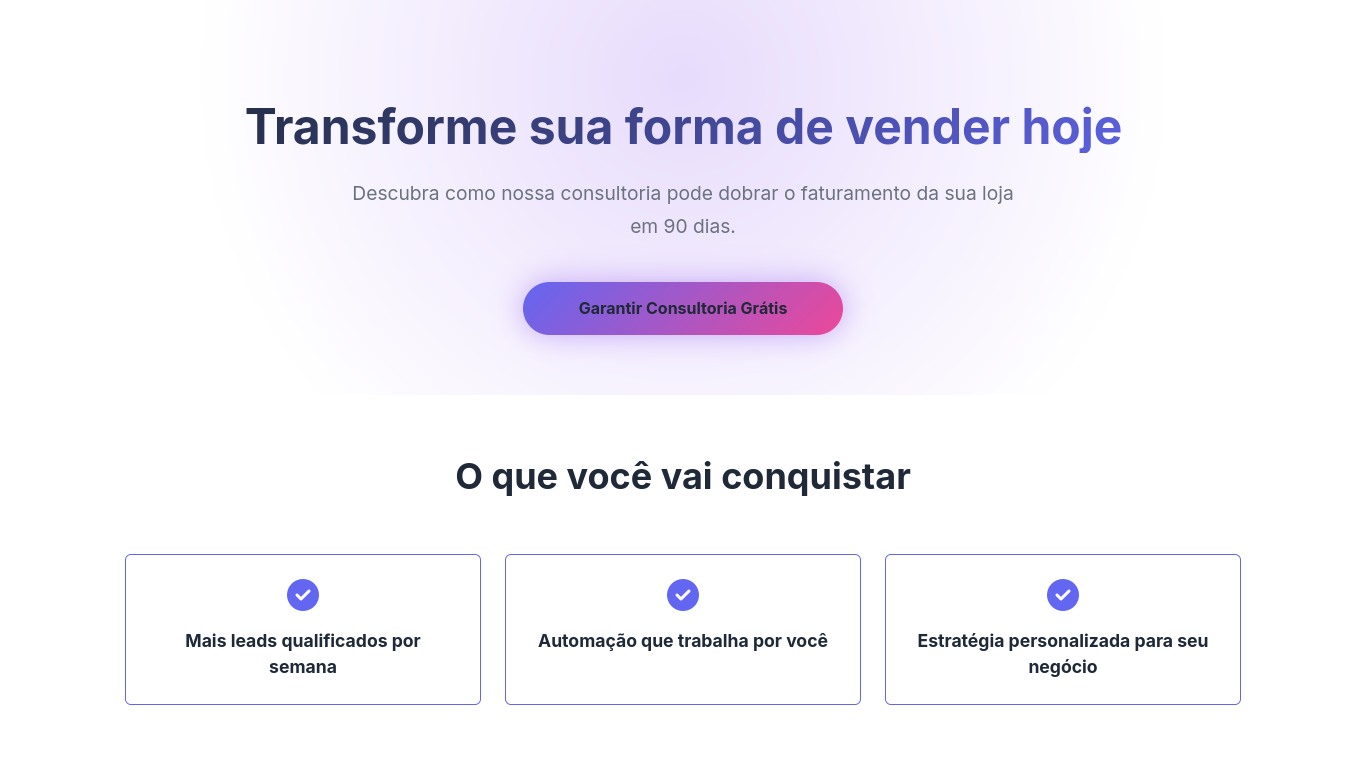 Landing page